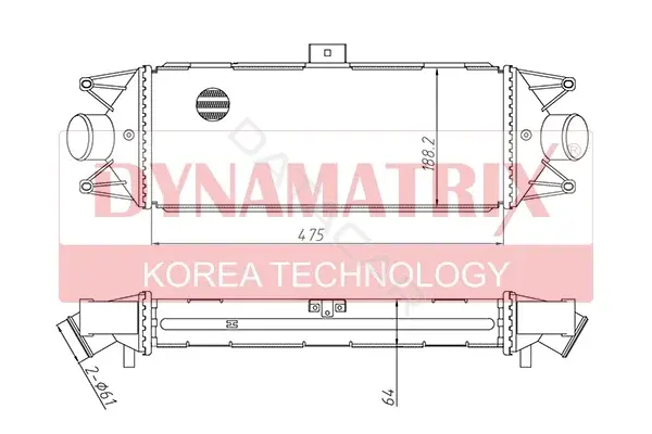 Интеркулер DYNAMATRIX DR96727