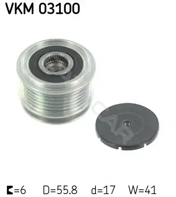 Шкив генератора SKF VKM03100