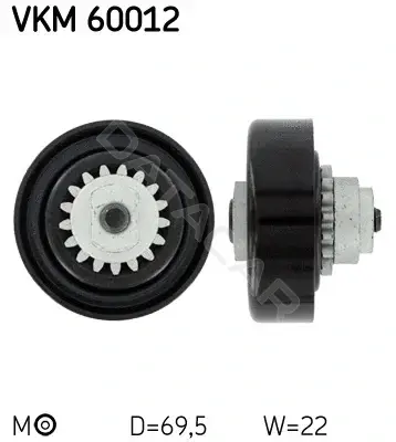 Натяжитель ремня генератора SKF VKM60012