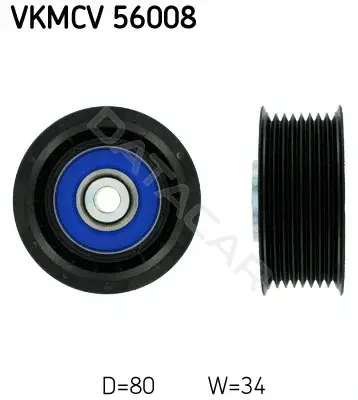 Ролик ремня генератора SKF VKMCV56008
