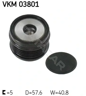Шкив генератора SKF VKM03801