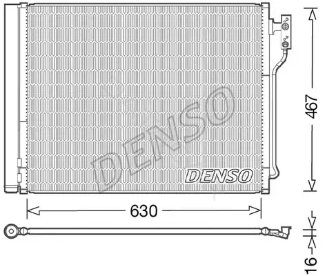 Радиатор кондиционера DENSO DCN05031