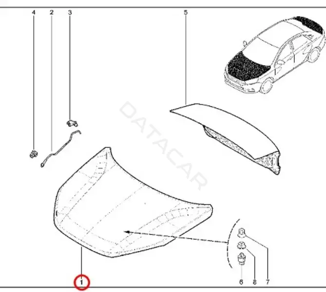 Капот LADA 8450039378