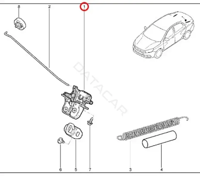 Электропривод крышки багажника LADA 21900560601010