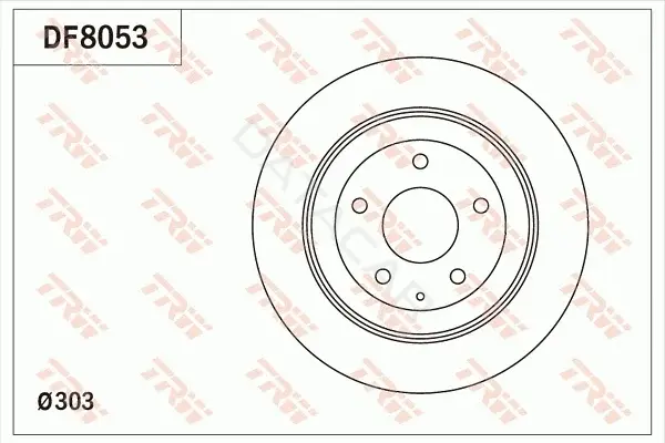 Тормозные диски TRW DF8053