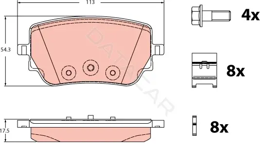 Тормозные колодки TRW GDB2331