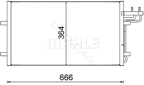 Радиатор кондиционера KNECHT/MAHLE AC374000S