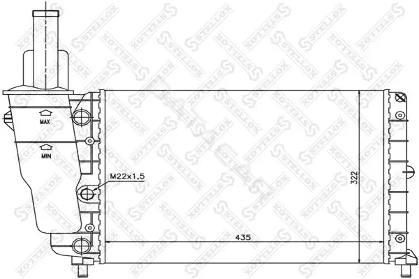 Радиатор охлаждения STELLOX 10-25255-SX