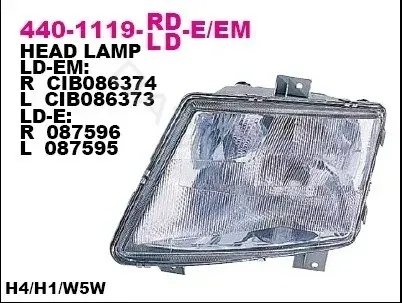 Фары DEPO 440-1119L-LD-E