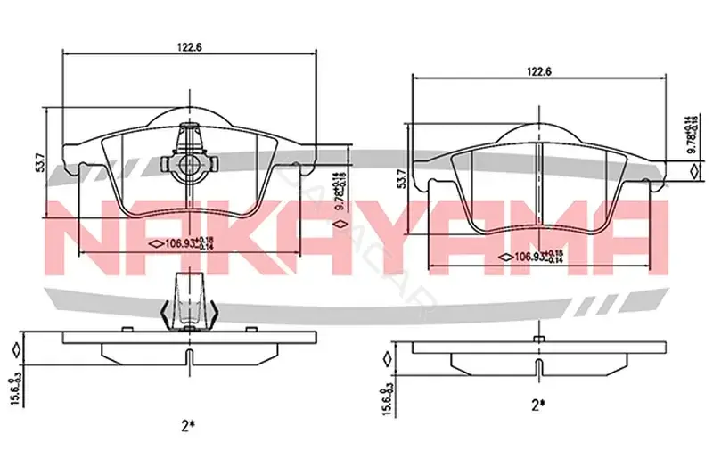 Тормозные колодки NAKAYAMA HP8429NY