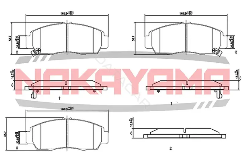 Тормозные колодки NAKAYAMA P0544NY