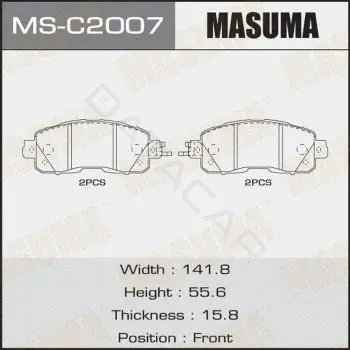 Барабанные колодки MASUMA MS-C2007