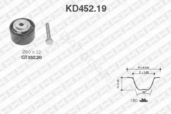 Комплект ГРМ SNR/NTN KD452.19