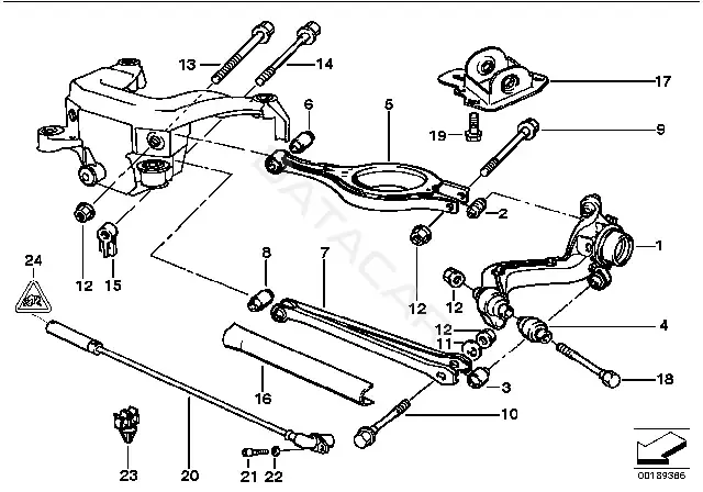 Болт подвески BMW 33326863853