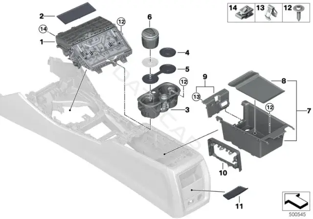 Пепельница урна BMW 51166806845