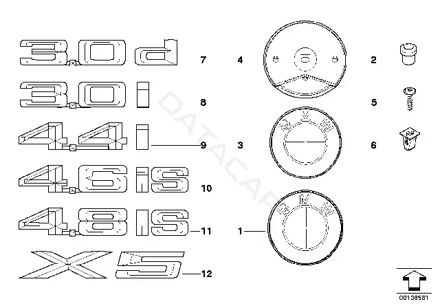 Значки, нашивки, наклейки BMW 51147138627