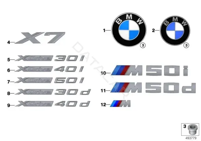 Значки, нашивки, наклейки BMW 51148094001