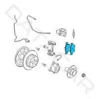 Тормозные колодки BMW 34216783555