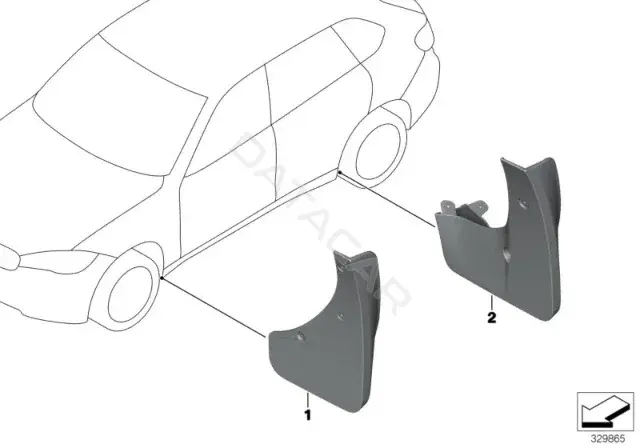 Брызговики BMW 82162353919