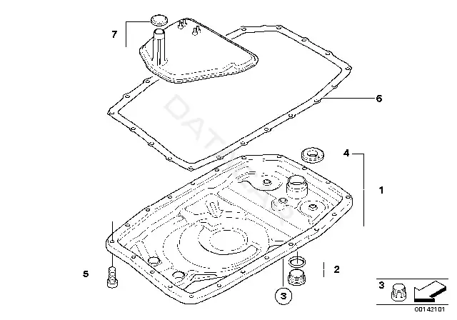 Болт подвески BMW 24117552348