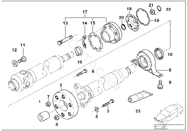 Болт подвески BMW 26117526322