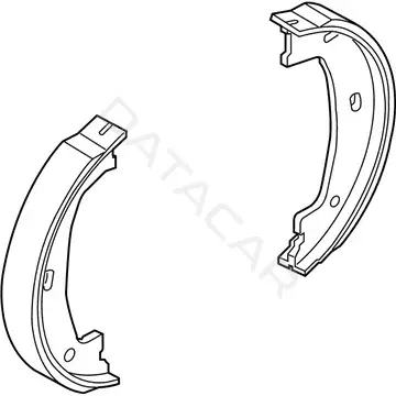 Барабанные колодки BMW 34416780041