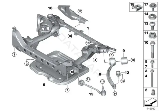 Рычаги BMW 31122405863