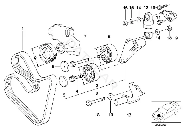 Болт подвески BMW 07119900236