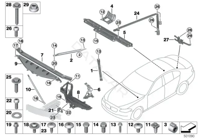 Болт подвески BMW 07119905655