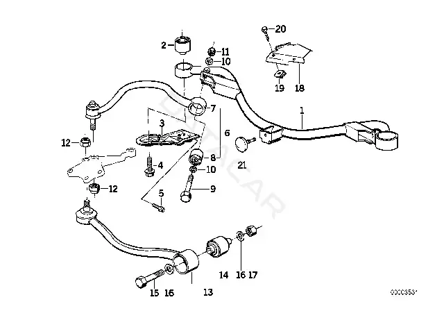 Болт подвески BMW 07119915400