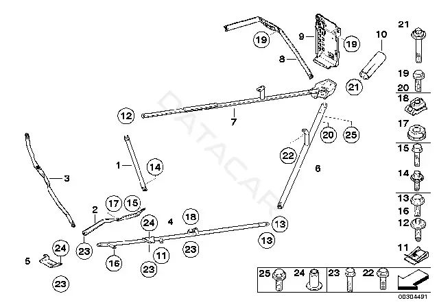 Болт подвески BMW 07147203503