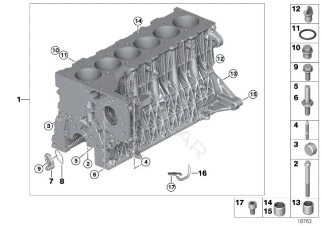 Болт подвески BMW 11117787559