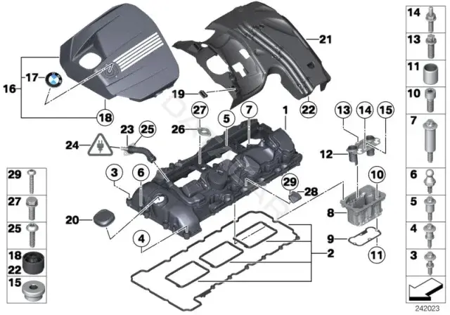 Болт подвески BMW 11127584156