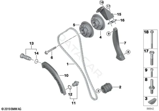 Болт подвески BMW 11317552896