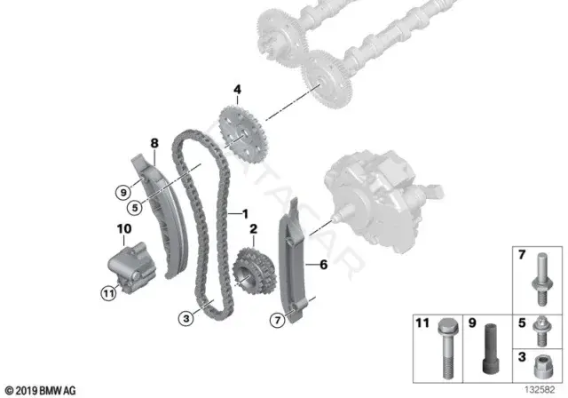 Болт подвески BMW 11317806351