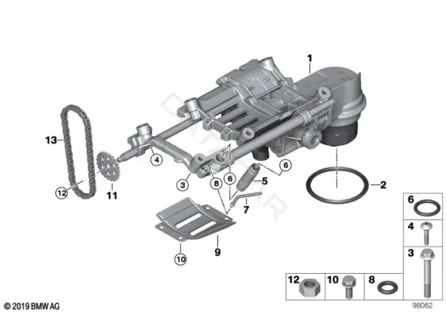 Болт подвески BMW 11417508285