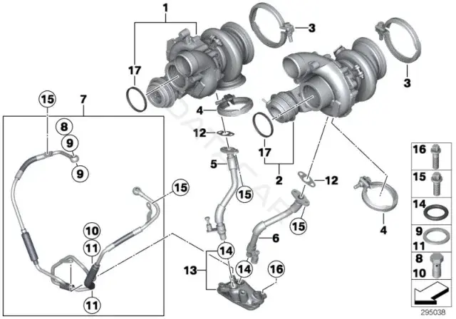 Болт подвески BMW 11427599836