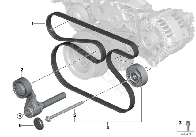 Болт подвески BMW 12318584260