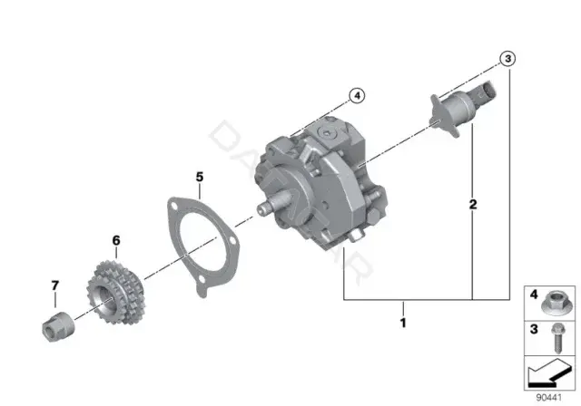 Болт подвески BMW 13517805529