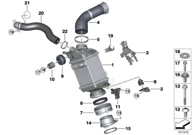Болт подвески BMW 13547561349