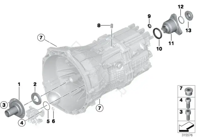 Болт подвески BMW 23127602815