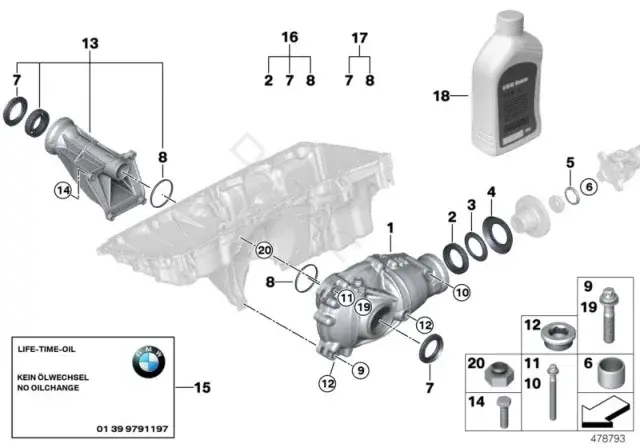 Болт подвески BMW 31517600238