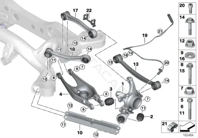 Болт подвески BMW 33522283638