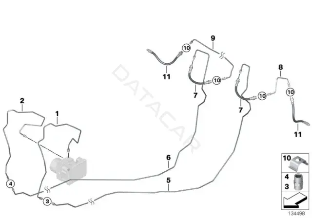 Тормозные шланги BMW 34326853523