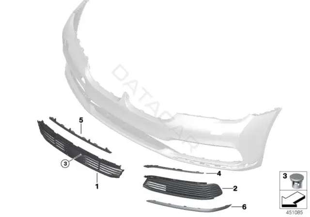 Накладка бампера BMW 51117369894