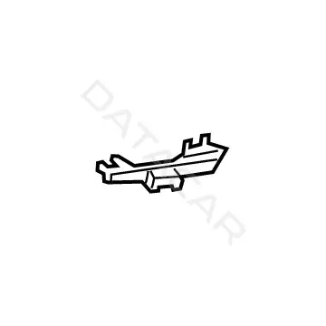 Кронштейн-направляющая бампера BMW 51117415586