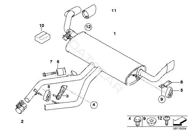 Болт подвески BMW 51117707528