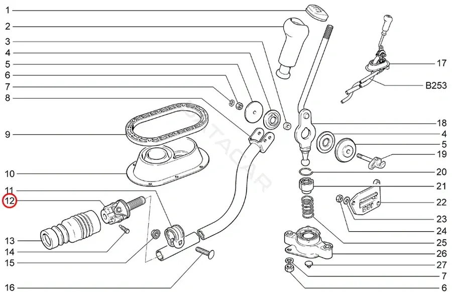 Ремкомплект кулисы LADA 11180170316001