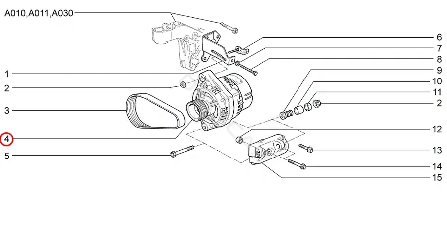 Генератор LADA 21120370101008