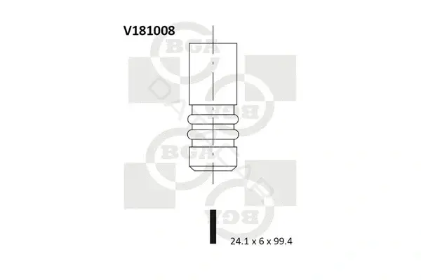 Выпускной клапан BGA V181008